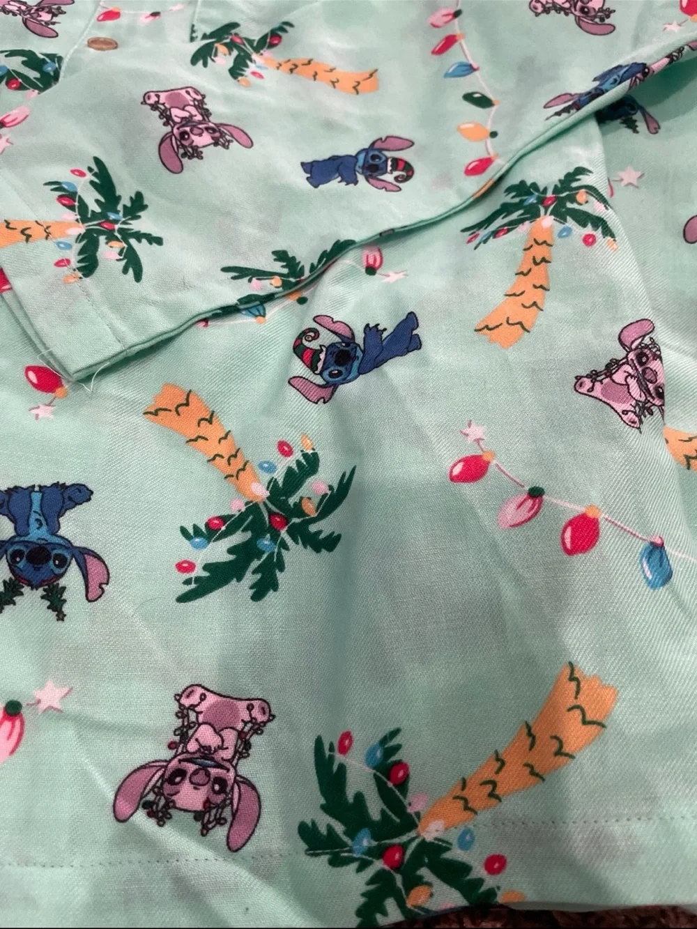 Old Navy X Disney Christmas stitch two piece pajama set kids XL